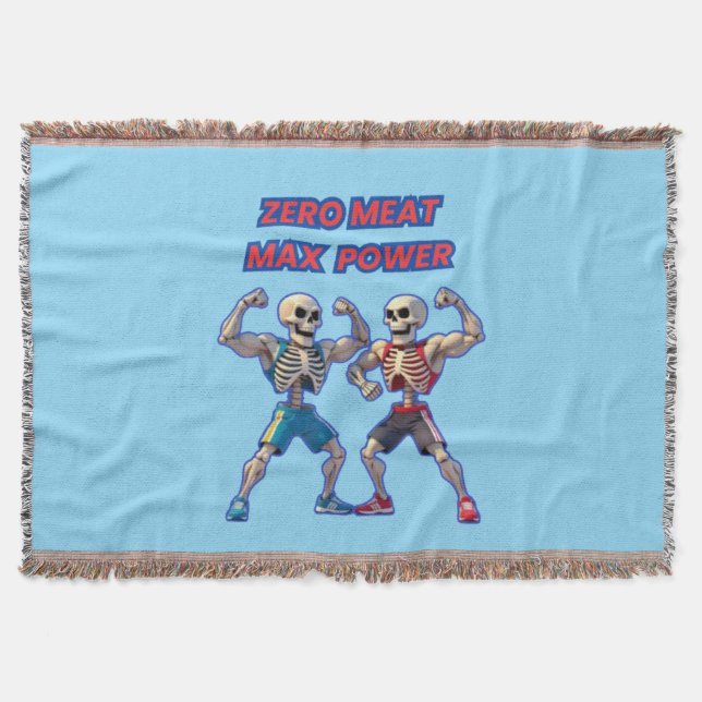 Couverture Strong to the Bone – Funny Skeleton Muscle Design (Devant)