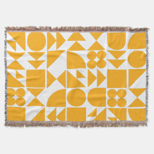 Couverture Style Jaune moderne Motif de formes géométriques