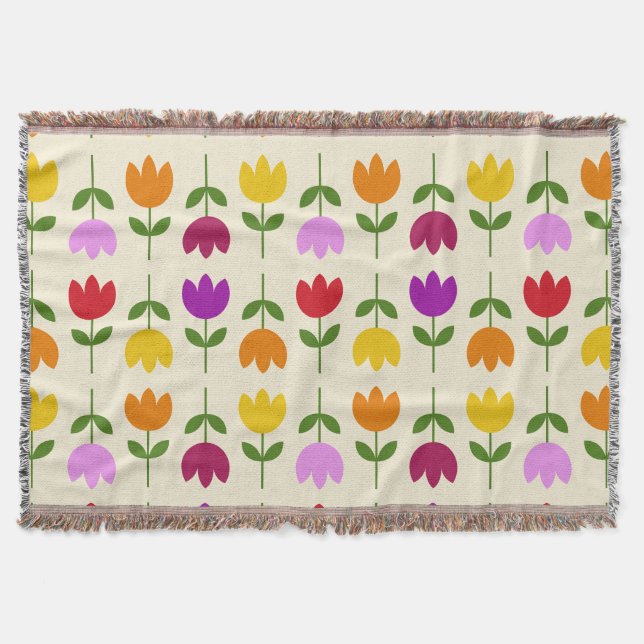 Couverture Style scandinave coloré sur Crm Flower Motif (Devant)