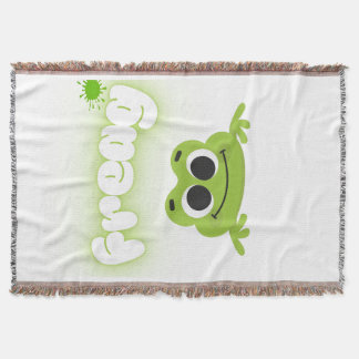 Couverture stylish frog themed home blanket