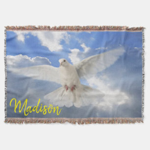 Couverture Sunflower White Dove Jetée Blanket