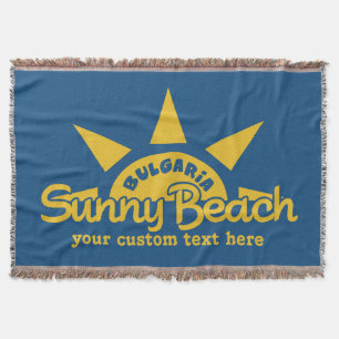 Couverture Sunny Beach BULGARIA texte personnalisé et couvert