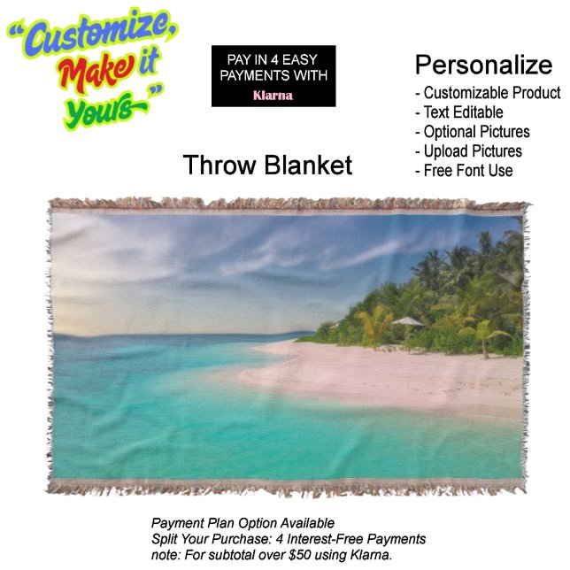 Couverture Sunset Beach Jeu de Plage 10 (Sunset Beach Throw Blanket 10.
)
