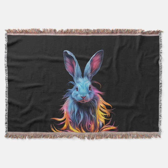Couverture Superbe Lapin Bleu en feu (Devant)