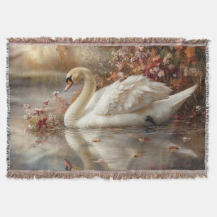 Couverture Swan Pastel Autumn Foliage Peinture