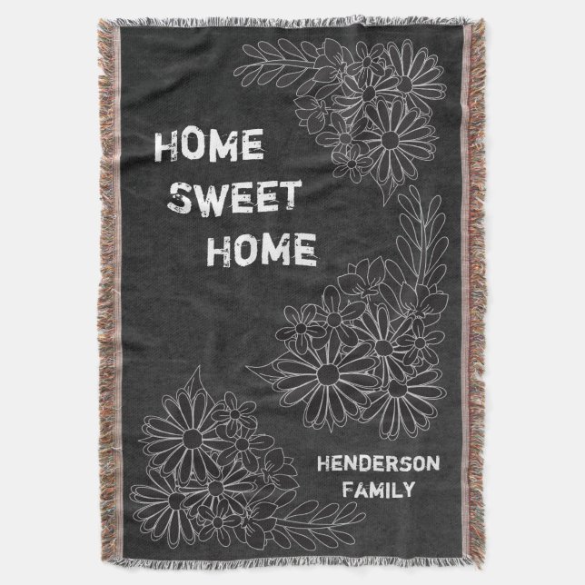 Couverture Sweet Home Family Chalkboard (devant Vertical)