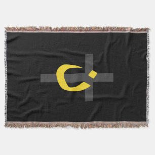 Couverture Symbole chrétien Nazaréen Solidarité Croix Jaune