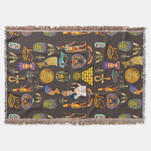 Couverture Symbole de motif hiéroglyphique égyptien antique  