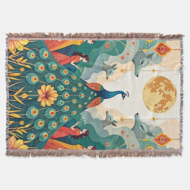 Couverture Symbole de paon - Moyen-Orient Yazidi (Devant)