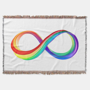 Couverture Symbole d'infinité arc-en-ciel stratifié