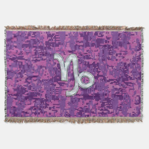 Couverture SYMBOLE Zodiaque Capricorne Camouflage numérique F