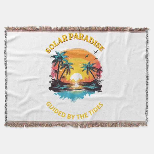 Couverture T-Shirt Retro Solar Paradise Guided by the Tides (Devant)