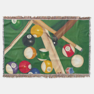 Couverture Tableau de billards réaliste avec les boules et la