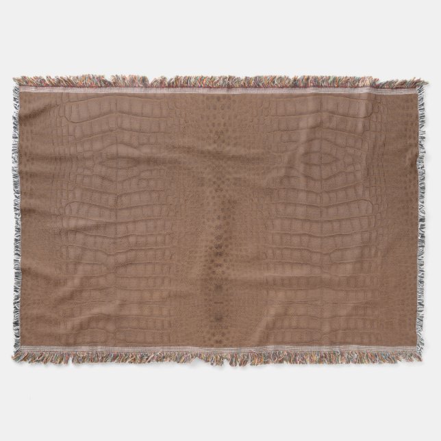 Couverture Tan Alligator Texture Imprimer (Devant)