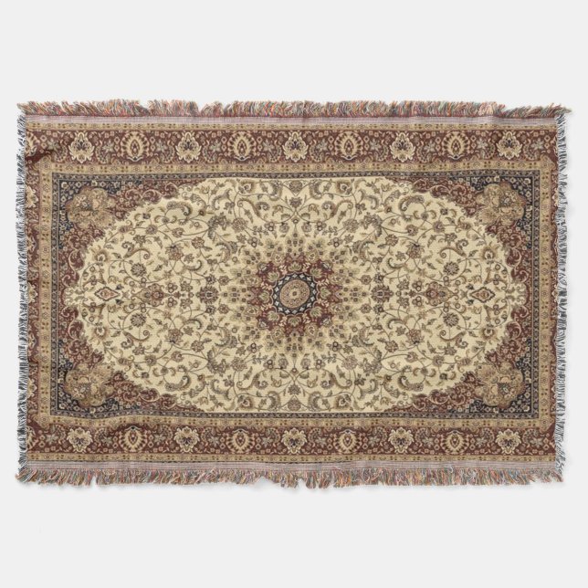 Couverture Tapis floral persan turc oriental (Devant)