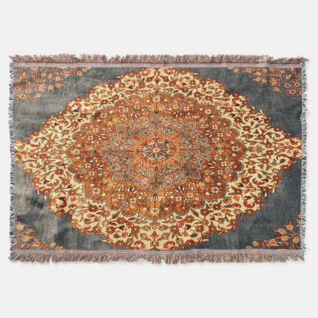 Couverture Tapis Kilim Turc Persan Antique Oriental (Devant)