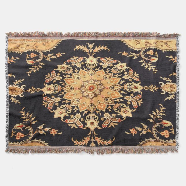 Couverture Tapis Oriental Antique Perse Turc (Devant)