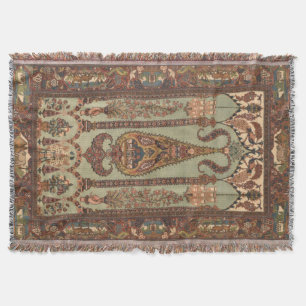 Couverture Tapis persan iranien antique vintage