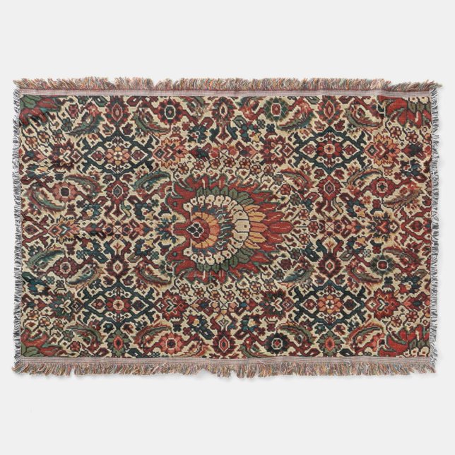 Couverture Tapis persan turc oriental antique (Devant)