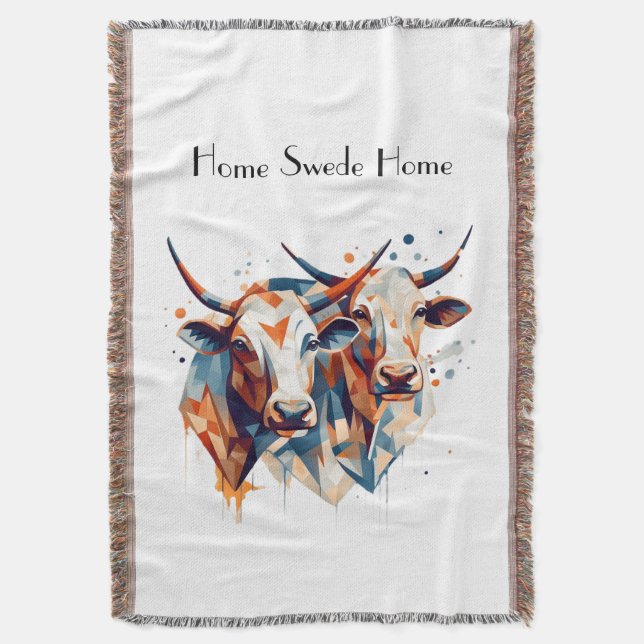 Couverture Tapisserie de ferme scandinave sur mesure (devant Vertical)