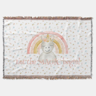 Couverture Tapisserie Murale Magic Begin Unicorn Rainbow Nurs