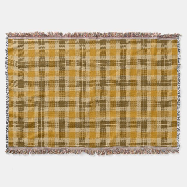 Couverture Tartan Brown et beige (Devant)