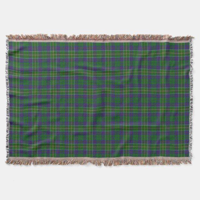 Couverture Tartan écossais de chasseur de clan (Devant)