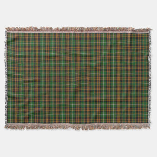 Couverture Tartan orange de chasse de Ramsay de clan écossai