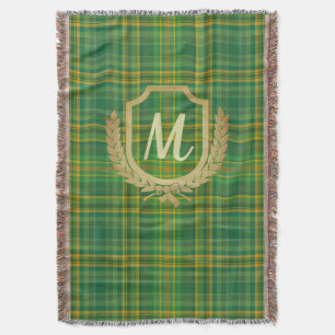 Couverture Tartan vert riche (Plaid) personnalisé
