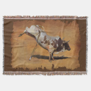 Couverture Taureau de Rodéo de Champion qui rue sur un Parche