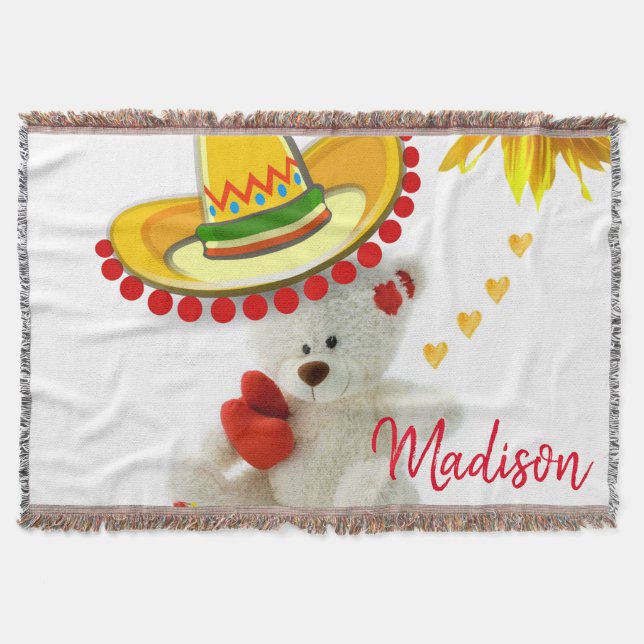 Couverture Teddy Bear Teddy Blanche Teddy Tournesol (Devant)