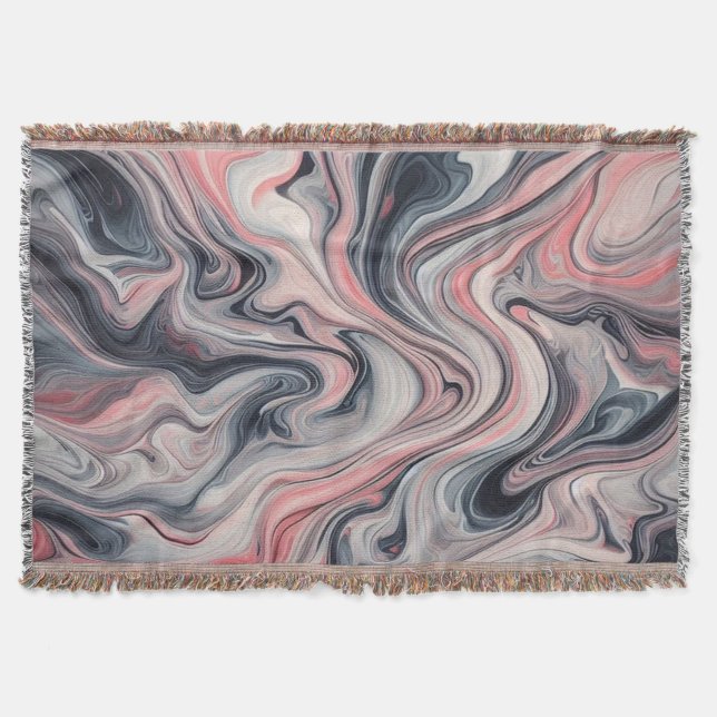 Couverture Teintes tourbillonnantes de rose, gris et blanc (Devant)