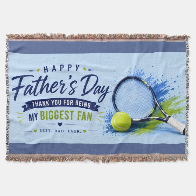 Couverture Tennis Fête des Pères pour Papa (Devant)