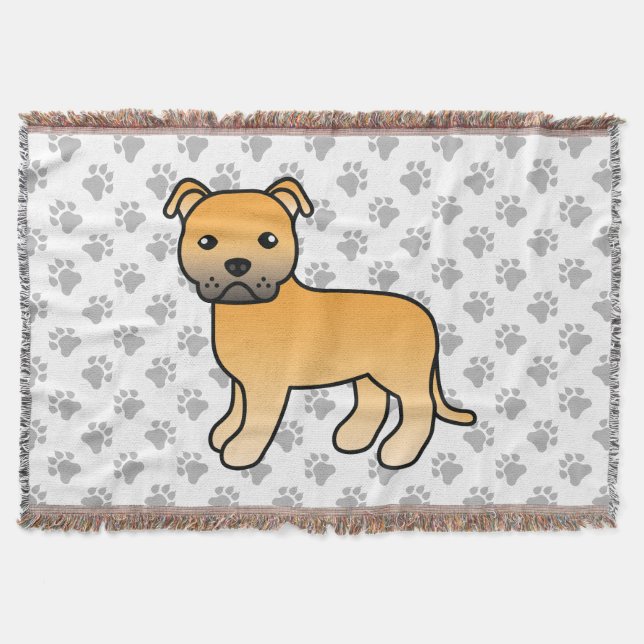 Couverture Terrier Staffordshire Bull Terrier anglais fauve (Devant)