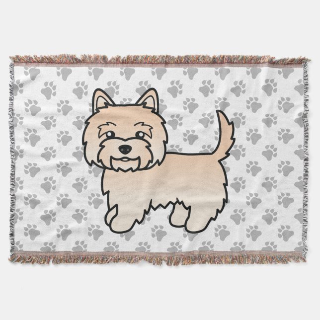 Couverture Tervueren Cairn Terrier Chiot Mignon Dessin Animé (Devant)
