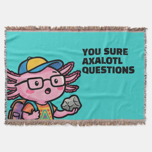 Couverture T'es sûr axolotl questions Mème sarcastique mignon (Devant)