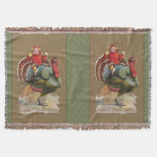 Couverture Thanksgiving Turquie Drôle salutations Vintages