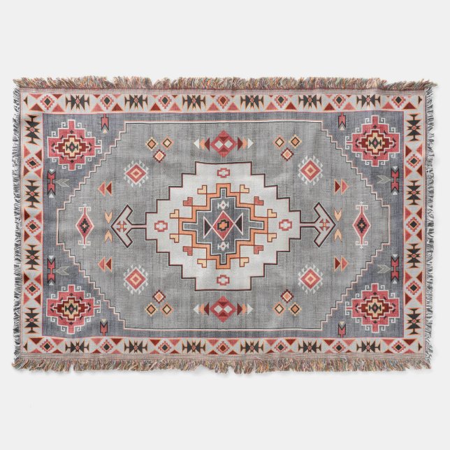 Couverture Threads intemporels : Patrimoine Boho Geometry mar (Devant)