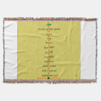 Couverture Throw Blanket Fruits of the Spirit