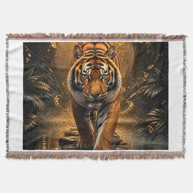 Couverture Tigre doré Art de la faune de luxe (Devant)