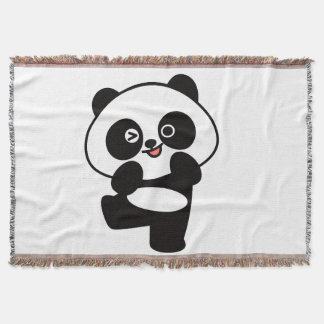 Couverture Tissée Petit Panda Kawaii