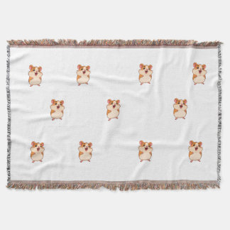 Couverture Tissée Petite Souris Kawaii