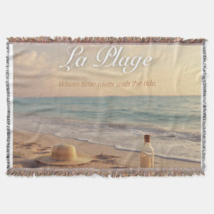 Couverture Tissée Plage Tropicale