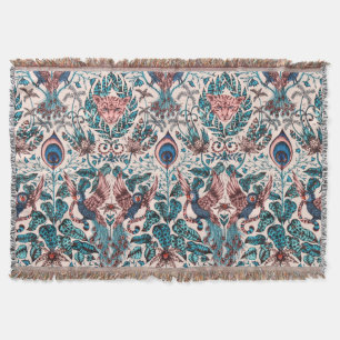 Couverture Tissu animal inspiré par la chinoiserie exotique