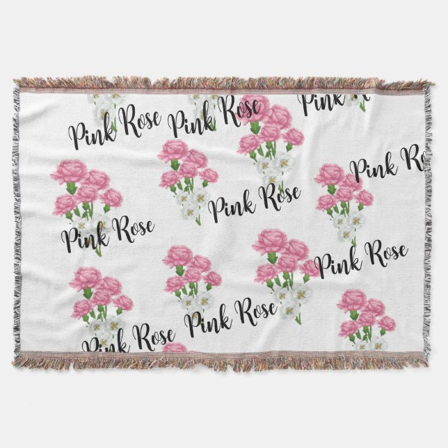 Couverture Tissu floral de rose naturelle (Devant)