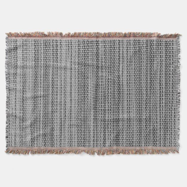 Couverture Tissu gris Faux Lance Blanche (Devant)