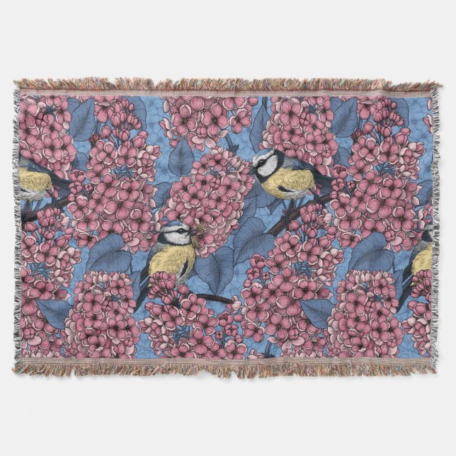 Couverture Tit birds dans le jardin lilas (Devant)