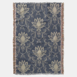 Couverture Toile d'ananas bleu marine Baroque