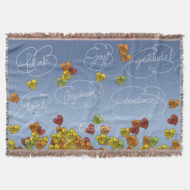 Couverture tomber dans... (Feuilles et Typographie) - Nom per (Devant)