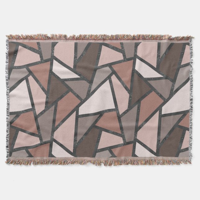 Couverture Tons de motif en vitrail marron (Devant)